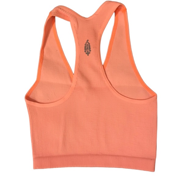 Free People Free Throw Crop Peach Horizon XS Extra Small New - Picture 3 of 6